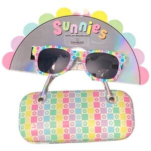 NEW Sunnies Kids 100% UV Protection Sunglasses with Case